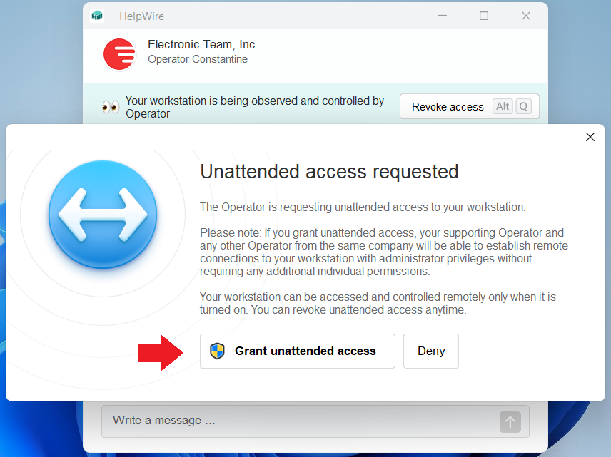 Unattended access guide: granting unattended access on the client’s side