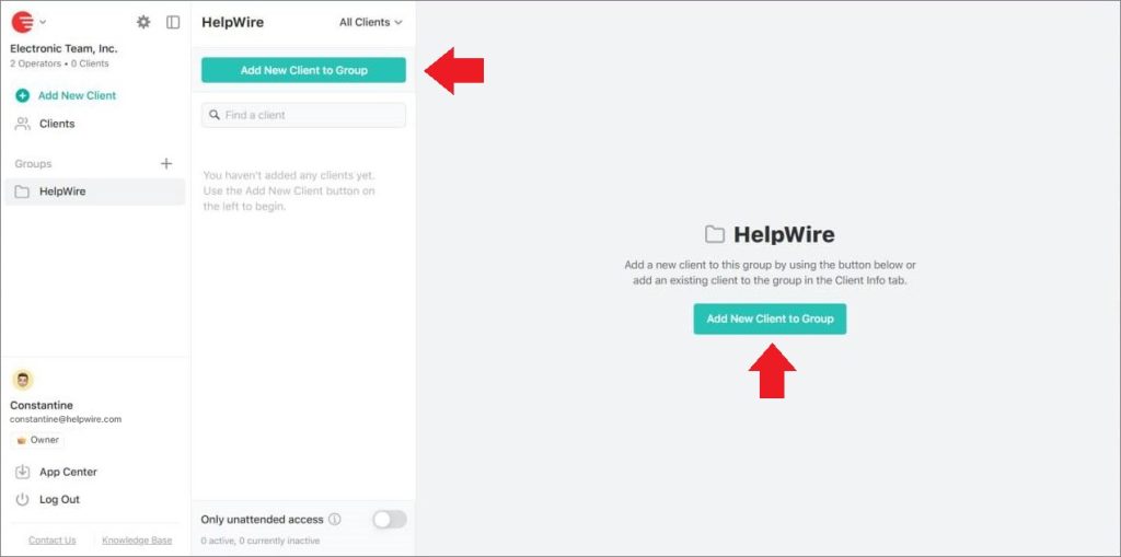 Group clients – HelpWire Knowledge Base